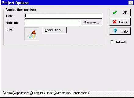 Пункт меню Options | Project